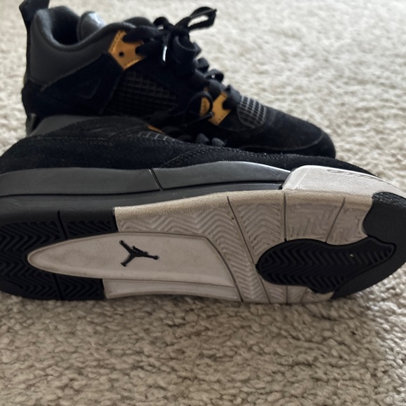 Air Jordan Black and Yellow Sneakers